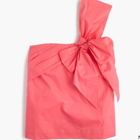 J.Crew One Shoulder Bow Top - Picture 3 of 7